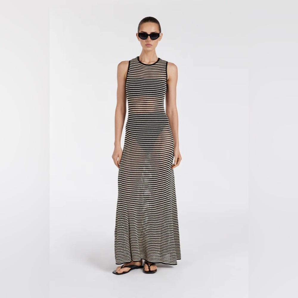 DISSH NATE BLACK SLEEVELESS MAXI DRESS